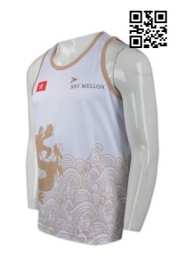 VT144 Design sports vest t-shirt  Sublimation Dragon Boat Race T-Shirt  Vest t-shirt center